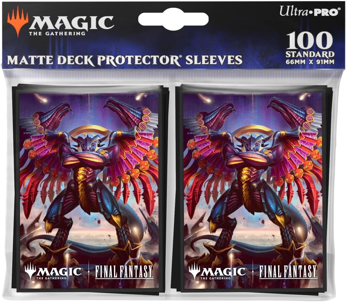 Ultra PRO - Final Fantasy x Universes Beyond Summon Bahamut 100ct Deck Protector Sleeves for Magic: The Gathering | Trading Card Accessories, Collectible Card Game Gear, Final Fantasy Collectibles