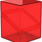 Ultimate Guard Boulder 100+ Clear, Deck Case for 100 Double-Sleeved TCG Cards, Ruby, Secure & Durable Storage for Trading Card Games, Transparent
