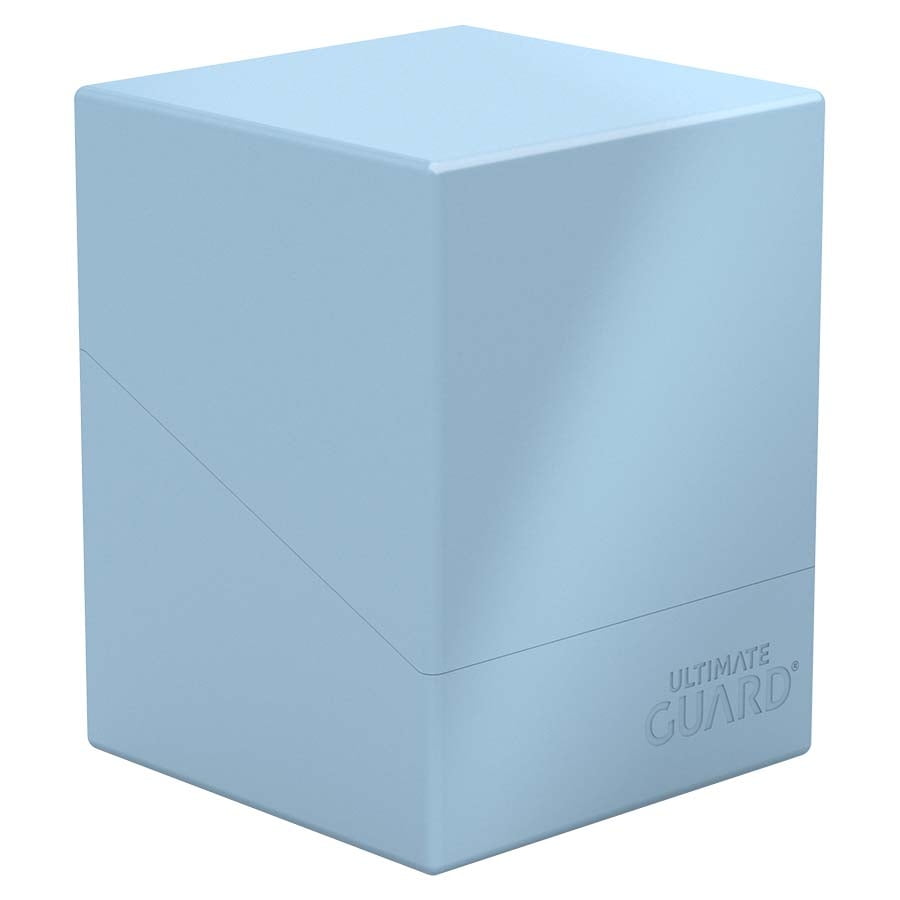 Ultimate Guard Boulder Solid 100+, Deck Case for 100 Double-Sleeved TCG Cards, Baby Blue, Secure & Durable Storage for Trading Card Games, No Transparency