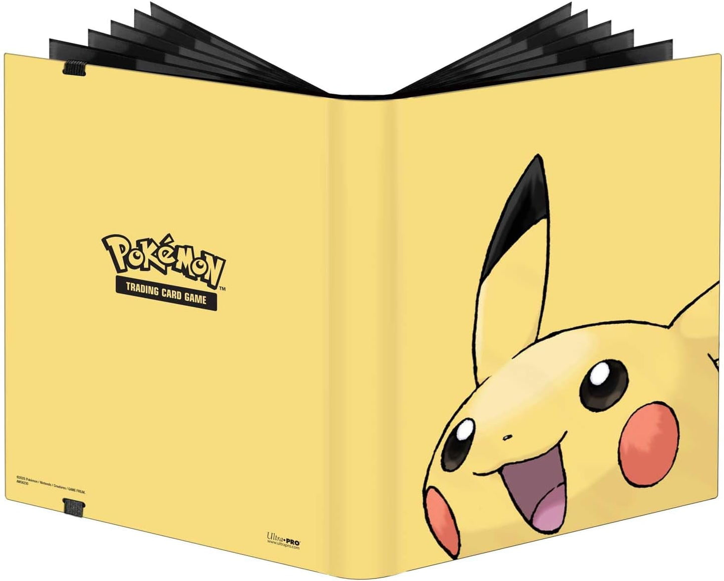 Ultra PRO - 2025 Pikachu 9 Pocket PRO Binder for Pokémon Cards & Standard Size Cards, Holds up to 360 Cards in Ultra PRO 9 Pocket Pages
