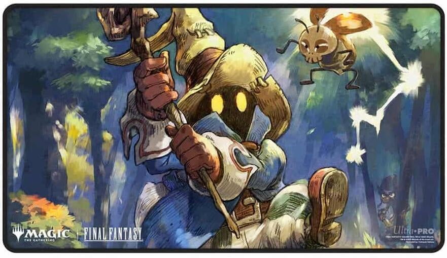 Ultra PRO - Final Fantasy x Universes Beyond Vivi, Stray Black Mage Black Stitched Playmat for Magic: The Gathering | Card Game Playmat, Final Fantasy Collectibles, Desk Mat Mousepad