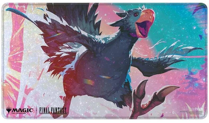 Final Fantasy x Universes Beyond Traveling Chocobo (Black) Holofoil Playmat for Magic: The Gathering
