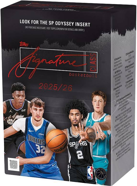 2025-26 Topps Signature Class Basketball Trading Cards Value Box