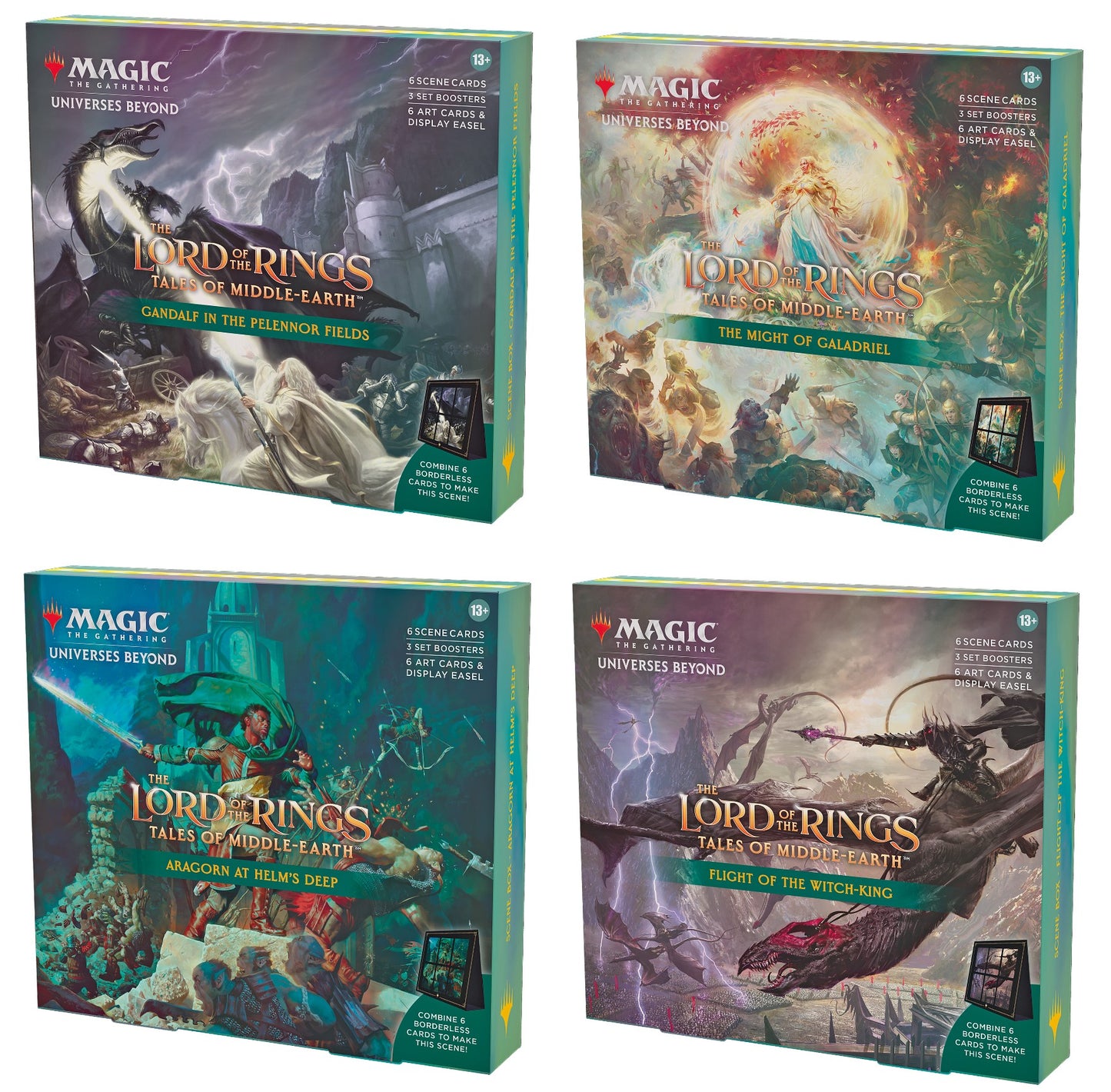 Magic: The Gathering - Lord of the Rings: Tales of Middle-earth Scene Box (4ct carton) - Preorder - Release 11/02/2023