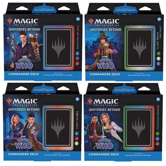 Magic: The Gathering - Doctor who Commander Deck display (4 decks)