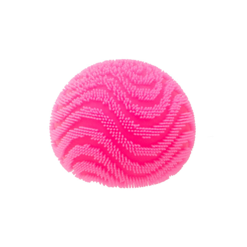 NeeDoh Fuzz Ball Wonder Waves - Sensory Squeeze Toy - Pink