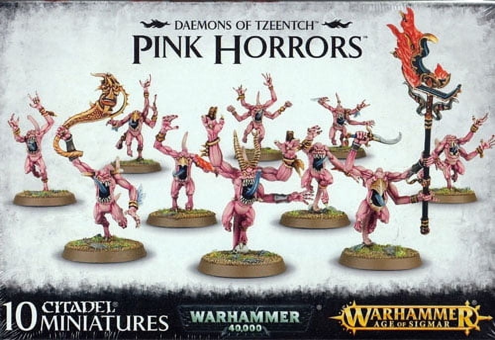 Games Workshop - Warhammer Age of Sigmar/Warhammer 40K - Disciples of Tzeentch/Chaos Daemons - Pink Horrors