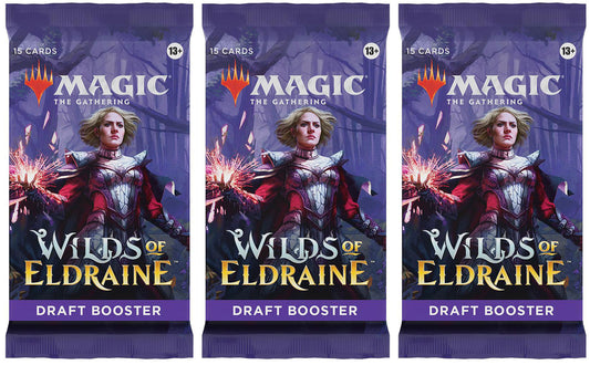 3 Packs MTG Draft Booster Pack Lot MTG Wilds of Eldraine