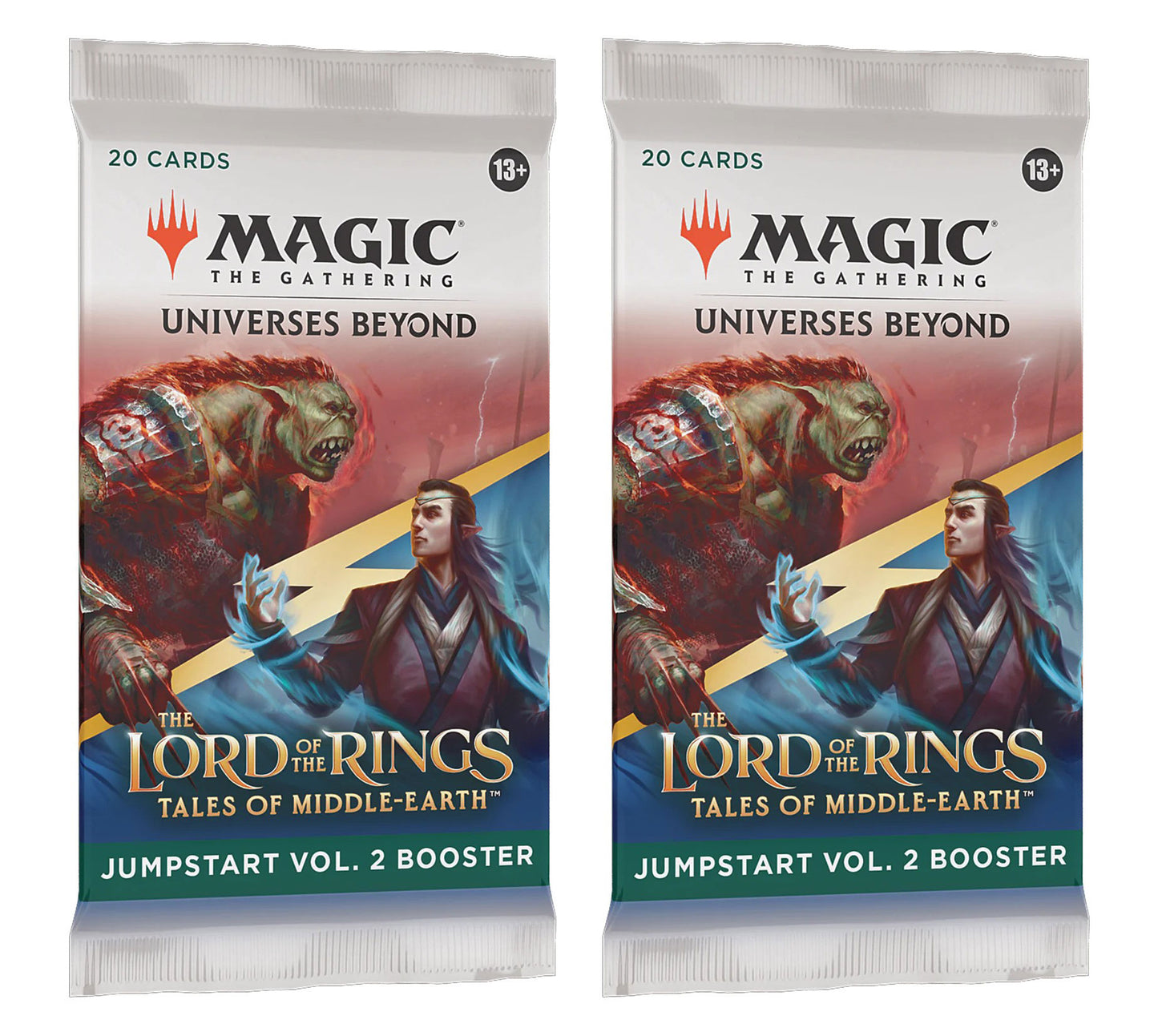 2 Packs MTG Jumpstart Booster Pack Lot MTG Lord of the Rings Tales of the Middle-Earth V2