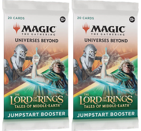 2 Packs MTG Jumpstart Booster Pack Lot MTG Lord of the Rings Tales of the Middle-Earth