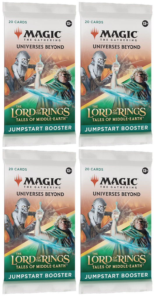 4 Packs MTG Jumpstart Booster Pack Lot MTG Lord of the Rings Tales of the Middle-Earth