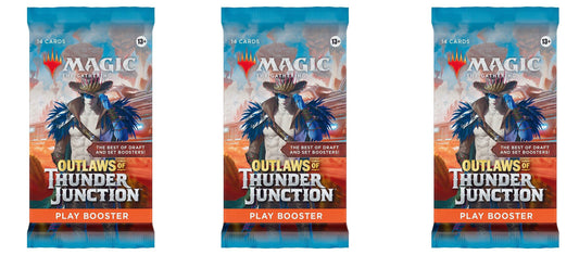 3 Packs MTG Play Booster Pack Lot MTG Outlaws of Thunder Junction