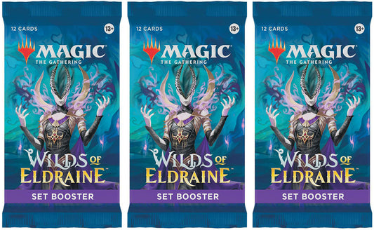 3 Packs MTG Set Booster Pack Lot MTG Wilds of Eldraine