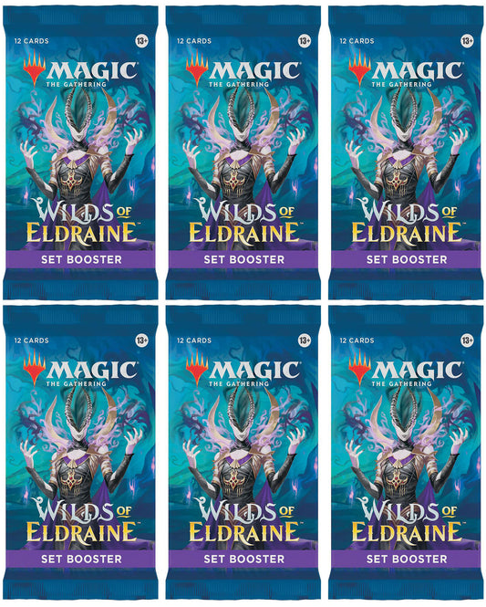 6 Packs MTG Set Booster Pack Lot MTG Wilds of Eldraine