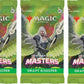 3 Packs MTG Draft Booster Pack Lot MTG Commander Masters