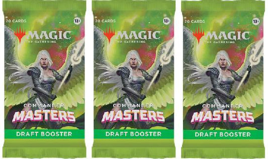 3 Packs MTG Draft Booster Pack Lot MTG Commander Masters