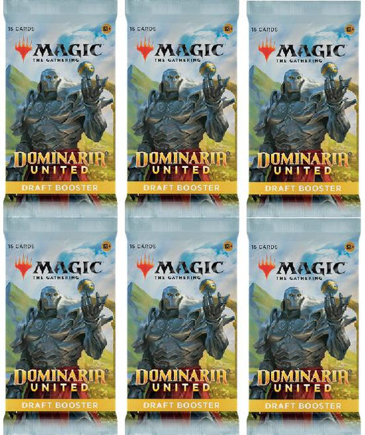 6 Packs MTG Draft Booster Pack Lot MTG Dominaria United