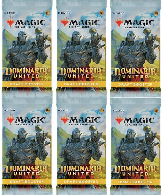 6 Packs Magic: the Gathering Draft Booster Pack Lot MTG Dominaria United