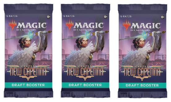 3 Packs MTG Draft Booster Pack Lot MTG Streets of New Capenna
