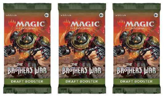 3 Packs Magic: the Gathering Draft Booster Pack Lot MTG The Brothers War