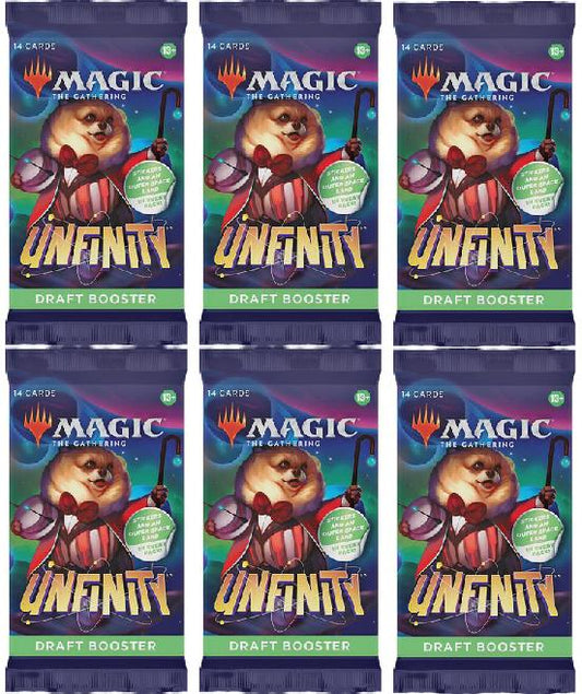 6 Packs Magic: the Gathering Draft Booster Pack Lot MTG Unfinity