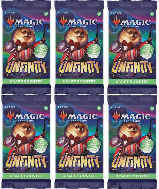6 Packs Magic: the Gathering Draft Booster Pack Lot MTG Unfinity