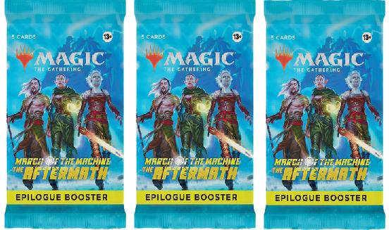 3 Packs MTG Epilogue Booster Pack Lot MTG March of the Machine The Aftermath