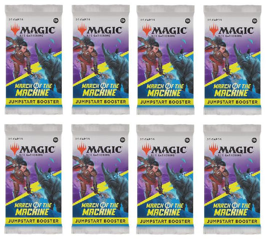8 Packs Magic: the Gathering Jumpstart Booster Pack Lot MTG March of the Machines