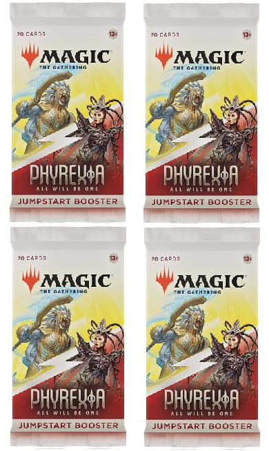 4 Packs Magic: the Gathering Jumpstart Booster Pack Lot MTG Phyrexia all will be one