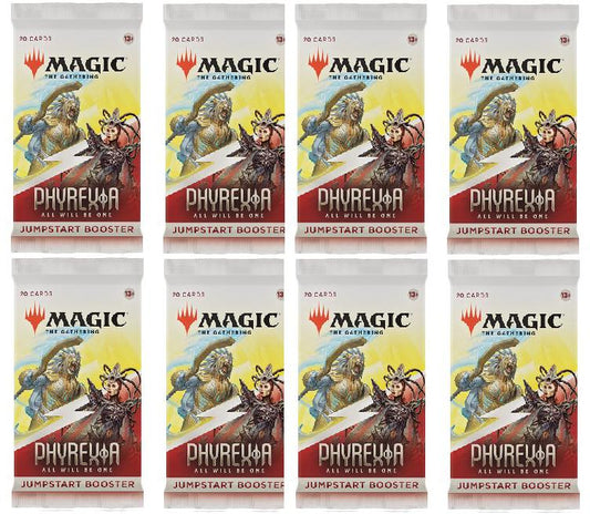 8 Packs Magic: the Gathering Jumpstart Booster Pack Lot MTG Phyrexia all will be one
