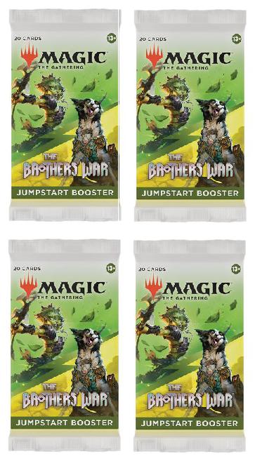 4 Packs MTG Jumpstart Booster Pack Lot MTG The Brothers War