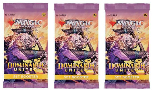 3 Packs MTG Set Booster Pack Lot MTG Dominaria United