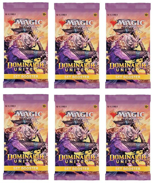 6 Packs MTG Set Booster Pack Lot MTG Dominaria United