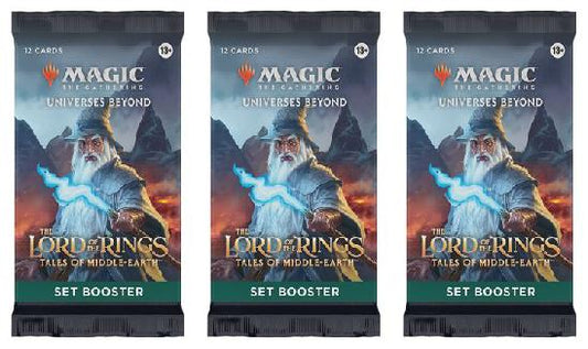 3 Packs MTG Set Booster Pack Lot MTG Lord of the Rings Tales of the Middle-Earth