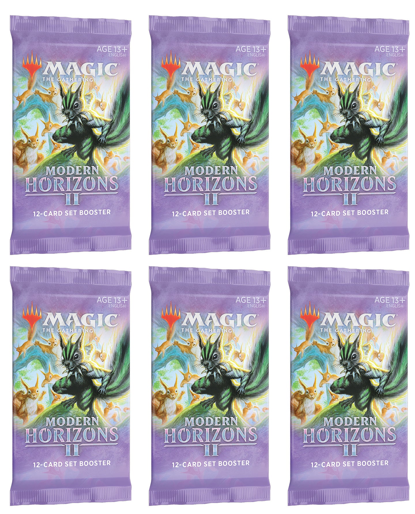 6 Packs MTG Set Booster Pack Lot MTG Modern Horizons 2