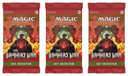 3 Packs MTG Set Booster Pack Lot MTG The Brothers War