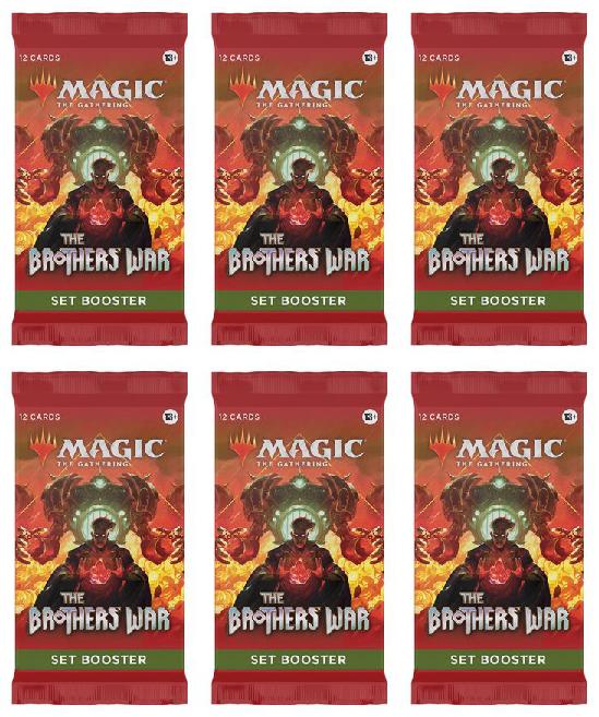 6 Packs Magic: the Gathering Set Booster Pack Lot MTG The Brothers War