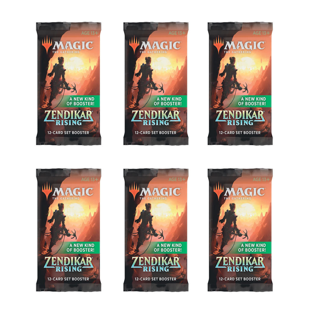 6 Packs MTG Set Booster Pack Lot MTG Zendikar Rising