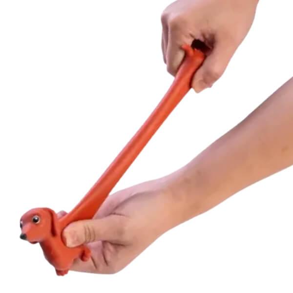 Squeeezy Dachshund Orange 8.5-Inch Squeeze Toy – Soft Sensory Fidget Toy by Toymendous