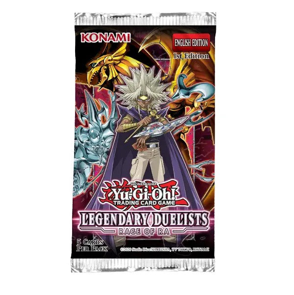 Yu-Gi-Oh! Legendary Duelist Rage of Ra (1st Edition) Booster Pack - 5 Cards