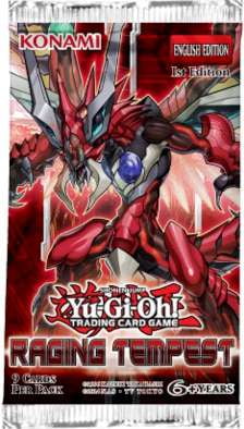 Yu-Gi-Oh 1x Raging Tempest Booster Pack 1st Ed