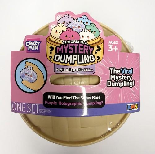 Crazy Fun The Original Mystery Dumpling Squishy Toy, Purple Holographic Edition, 5-Inch, 1 Count (Style May Vary)