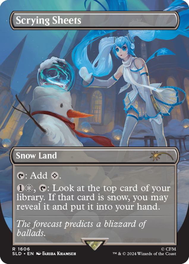 Magic the Gathering Secret Lair x Hatsune Miku: Winter Diva English Edition (Foil)