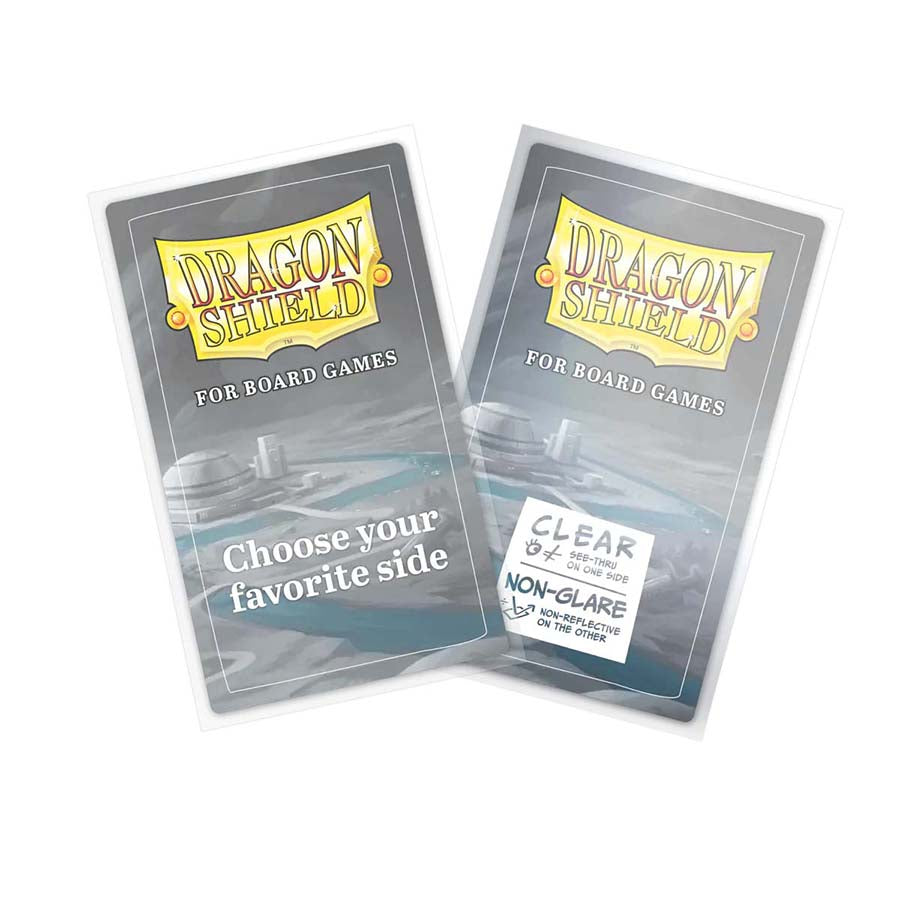 Dragon Shield: Board Game Sleeves: Clear Non-Glare: Common Standard - 1 Pack