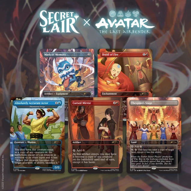 Magic The Gathering Secret Lair x Avatar: The Last Airbender - The Ember Island Players (Foil)