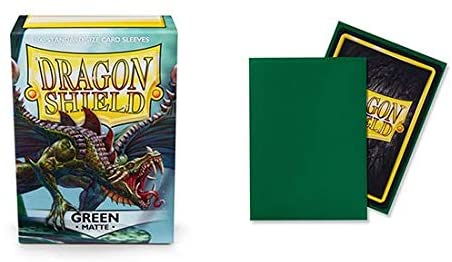 Dragon Shield 100ct Standard Card Sleeves - Matte Green