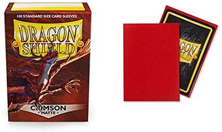 Dragon Shield 100ct Standard Card Sleeves - Matte Crimson Red
