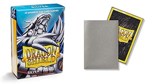 Dragon Shield 60ct Japanese Mini Card Sleeves - Matte Silver
