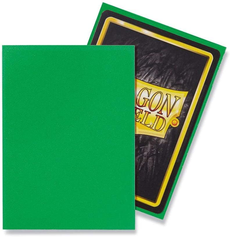 Dragon Shield 100ct Standard Card Sleeves Display Case (10 Packs) - Matte Apple Green