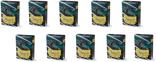 Dragon Shield 60ct Japanese Mini Card Sleeves Display Case (10 Packs) - Matte Jet Black